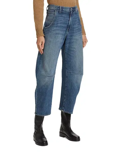 Nili Lotan Women's Emerson Wide-Leg Jeans - Classic Wash - Size 30 | Thumbnail 4 Nili Lotan Women's Emerson Wide-Leg Jeans - Classic Wash - Size 30 | Thumbnail 4