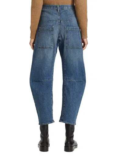 Nili Lotan Women's Emerson Wide-Leg Jeans - Classic Wash - Size 30 | Thumbnail 5 Nili Lotan Women's Emerson Wide-Leg Jeans - Classic Wash - Size 30 | Thumbnail 5