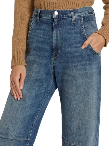 Nili Lotan Women's Emerson Wide-Leg Jeans - Classic Wash - Size 30 | Thumbnail 6 Nili Lotan Women's Emerson Wide-Leg Jeans - Classic Wash - Size 30 | Thumbnail 6
