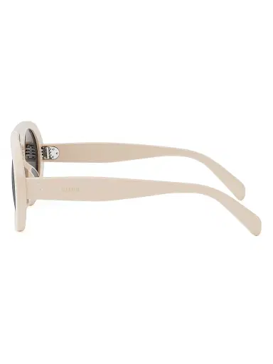 Celine Men's Après Ski 55MM Pilot Sunglasses - Ivory | Thumbnail 3 Celine Men's Après Ski 55MM Pilot Sunglasses - Ivory | Thumbnail 3