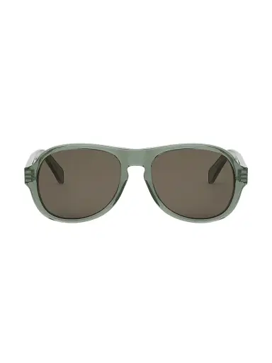 CELINE Men's 3 Dots 55MM Geometric Sunglasses - Shiny Light Green | Thumbnail 2 CELINE Men's 3 Dots 55MM Geometric Sunglasses - Shiny Light Green | Thumbnail 2