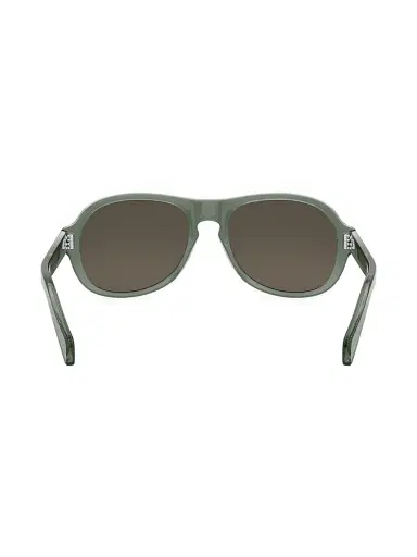 CELINE Men's 3 Dots 55MM Geometric Sunglasses - Shiny Light Green | Thumbnail 5 CELINE Men's 3 Dots 55MM Geometric Sunglasses - Shiny Light Green | Thumbnail 5