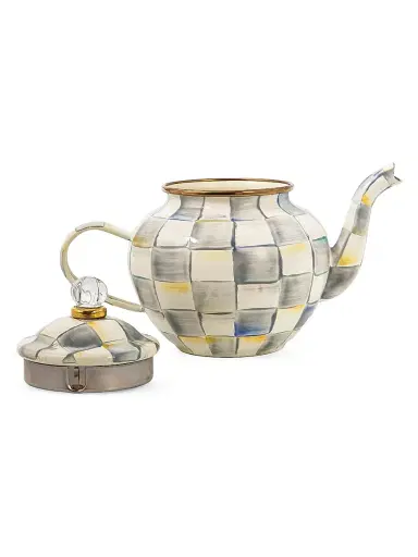 MacKenzie-Childs Sterling Check 4-Cup Teapot | Thumbnail 2 MacKenzie-Childs Sterling Check 4-Cup Teapot | Thumbnail 2