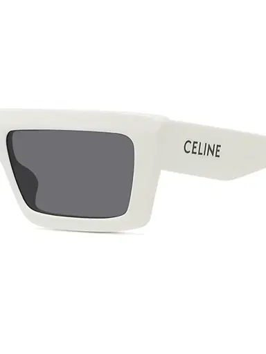 Celine Men's 57MM Flat-Top Rectangular Sunglasses - White | Thumbnail 3 Celine Men's 57MM Flat-Top Rectangular Sunglasses - White | Thumbnail 3