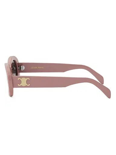 Celine Men's 52MM Oval Acetate Sunglasses - Dusty Pink Grey | Thumbnail 3 Celine Men's 52MM Oval Acetate Sunglasses - Dusty Pink Grey | Thumbnail 3