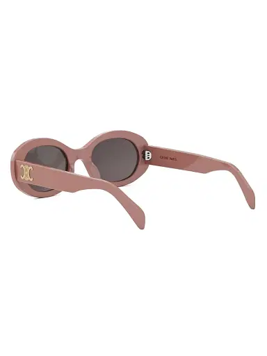 Celine Men's 52MM Oval Acetate Sunglasses - Dusty Pink Grey | Thumbnail 4 Celine Men's 52MM Oval Acetate Sunglasses - Dusty Pink Grey | Thumbnail 4