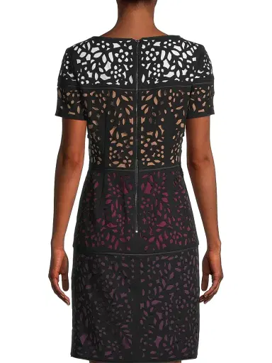 Shani Women's Ombre Laser-Cut Lace Dress - Black Berry - Size 16 | Thumbnail 5 Shani Women's Ombre Laser-Cut Lace Dress - Black Berry - Size 16 | Thumbnail 5