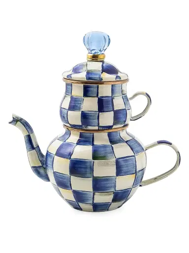 MacKenzie-Childs Royal Check High Tea Set | Thumbnail 1 MacKenzie-Childs Royal Check High Tea Set | Thumbnail 1