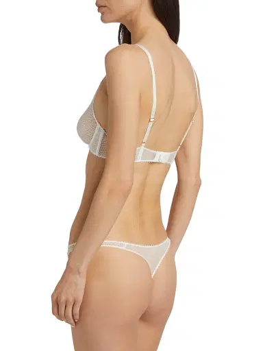 Kiki de Montparnasse Women's Crochet Lace Demi Bra - Ivory - Size 36D | Thumbnail 4 Kiki de Montparnasse Women's Crochet Lace Demi Bra - Ivory - Size 36D | Thumbnail 4