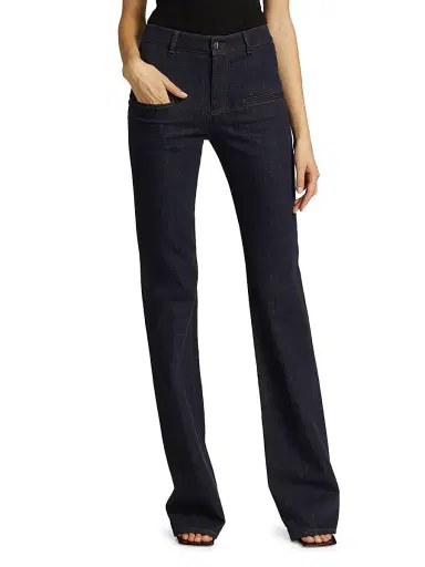 Altuzarra Women's Serge Flared Denim Pants - Berry Blue - Size 14 | Thumbnail 3 Altuzarra Women's Serge Flared Denim Pants - Berry Blue - Size 14 | Thumbnail 3