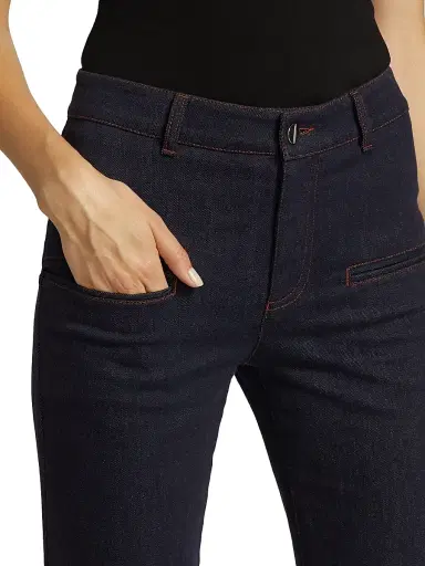 Altuzarra Women's Serge Flared Denim Pants - Berry Blue - Size 14 | Thumbnail 6 Altuzarra Women's Serge Flared Denim Pants - Berry Blue - Size 14 | Thumbnail 6