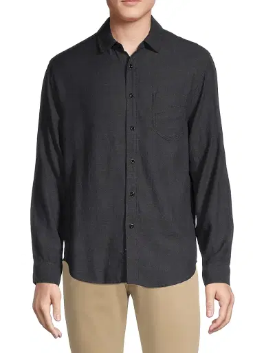 Rails Men's Wyatt Chambray Shirt - Black Chambray | Thumbnail 3 Rails Men's Wyatt Chambray Shirt - Black Chambray | Thumbnail 3