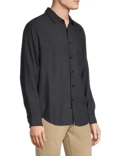 Rails Men's Wyatt Chambray Shirt - Black Chambray | Thumbnail 4 Rails Men's Wyatt Chambray Shirt - Black Chambray | Thumbnail 4