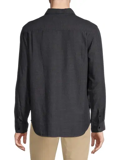 Rails Men's Wyatt Chambray Shirt - Black Chambray | Thumbnail 5 Rails Men's Wyatt Chambray Shirt - Black Chambray | Thumbnail 5