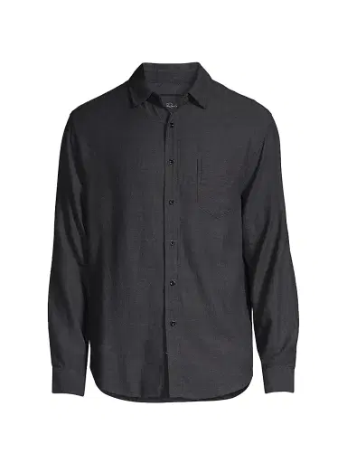 Rails Men's Wyatt Chambray Shirt - Black Chambray | Thumbnail 1 Rails Men's Wyatt Chambray Shirt - Black Chambray | Thumbnail 1