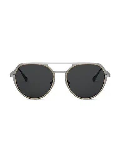 BVLGARI Men's Octo 56MM Geometric Sunglasses - Ruthenium Dark Grey | Thumbnail 2 BVLGARI Men's Octo 56MM Geometric Sunglasses - Ruthenium Dark Grey | Thumbnail 2