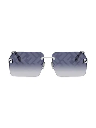 Fendi Men's Sky 59MM Geometric Sunglasses - Gradient Blue Palladium | Thumbnail 2 Fendi Men's Sky 59MM Geometric Sunglasses - Gradient Blue Palladium | Thumbnail 2
