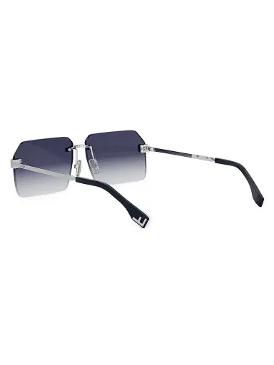 Fendi Men's Sky 59MM Geometric Sunglasses - Gradient Blue Palladium | Thumbnail 4 Fendi Men's Sky 59MM Geometric Sunglasses - Gradient Blue Palladium | Thumbnail 4