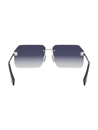 Fendi Men's Sky 59MM Geometric Sunglasses - Gradient Blue Palladium | Thumbnail 5 Fendi Men's Sky 59MM Geometric Sunglasses - Gradient Blue Palladium | Thumbnail 5