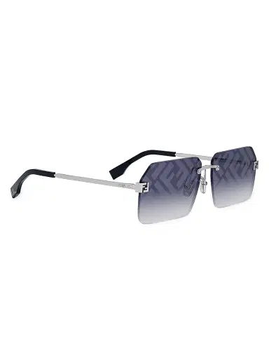 Fendi Men's Sky 59MM Geometric Sunglasses - Gradient Blue Palladium | Thumbnail 8 Fendi Men's Sky 59MM Geometric Sunglasses - Gradient Blue Palladium | Thumbnail 8