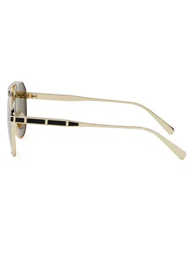 BVLGARI Men's Octo 60MM Pilot Sunglasses - Gold Dark Grey Polarized | Thumbnail 3 BVLGARI Men's Octo 60MM Pilot Sunglasses - Gold Dark Grey Polarized | Thumbnail 3
