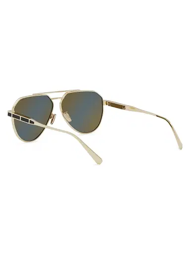BVLGARI Men's Octo 60MM Pilot Sunglasses - Gold Dark Grey Polarized | Thumbnail 4 BVLGARI Men's Octo 60MM Pilot Sunglasses - Gold Dark Grey Polarized | Thumbnail 4