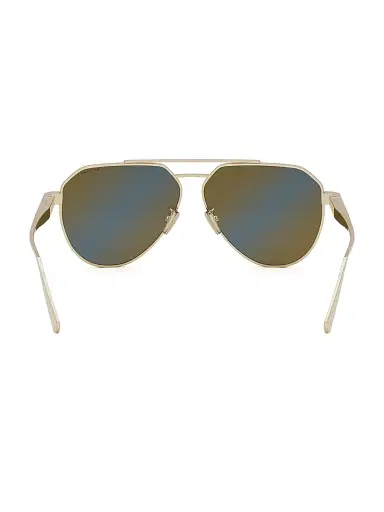BVLGARI Men's Octo 60MM Pilot Sunglasses - Gold Dark Grey Polarized | Thumbnail 5 BVLGARI Men's Octo 60MM Pilot Sunglasses - Gold Dark Grey Polarized | Thumbnail 5