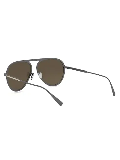 BVLGARI Men's Octo 59MM Pilot Sunglasses - Light Ruthenium Brown | Thumbnail 4 BVLGARI Men's Octo 59MM Pilot Sunglasses - Light Ruthenium Brown | Thumbnail 4