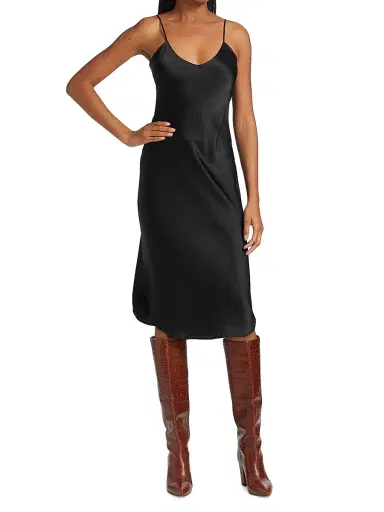 Nili Lotan Women's Silk Cami Dress - Black - Size XL | Thumbnail 2 Nili Lotan Women's Silk Cami Dress - Black - Size XL | Thumbnail 2