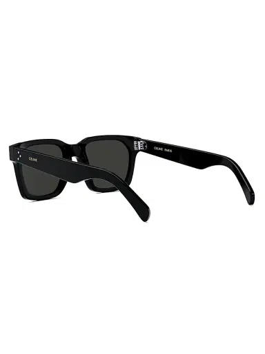 Celine Men's Bold 3 Dots 53MM Square Sunglasses - Shiny Black Smoke | Thumbnail 4 Celine Men's Bold 3 Dots 53MM Square Sunglasses - Shiny Black Smoke | Thumbnail 4