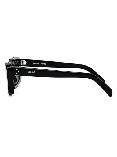 Celine Men's Bold 3 Dots 51MM Cat-Eye Sunglasses - Shiny Black Smoke - Size Medium | Thumbnail 3 Celine Men's Bold 3 Dots 51MM Cat-Eye Sunglasses - Shiny Black Smoke - Size Medium | Thumbnail 3