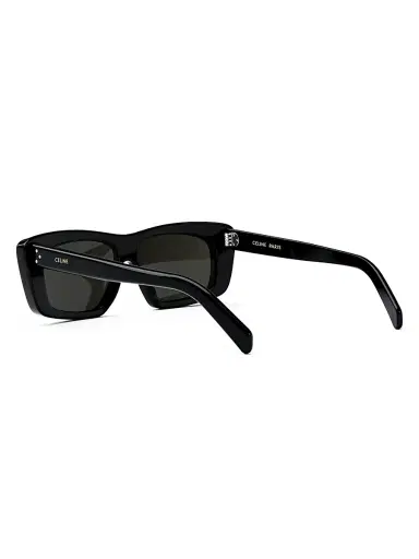 Celine Men's Bold 3 Dots 51MM Cat-Eye Sunglasses - Shiny Black Smoke - Size Medium | Thumbnail 4 Celine Men's Bold 3 Dots 51MM Cat-Eye Sunglasses - Shiny Black Smoke - Size Medium | Thumbnail 4
