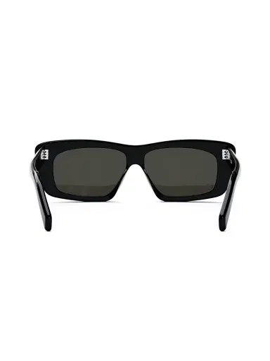 Celine Men's Bold 3 Dots 51MM Cat-Eye Sunglasses - Shiny Black Smoke - Size Medium | Thumbnail 5 Celine Men's Bold 3 Dots 51MM Cat-Eye Sunglasses - Shiny Black Smoke - Size Medium | Thumbnail 5