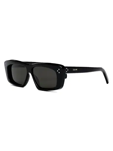 Celine Men's Bold 3 Dots 51MM Cat-Eye Sunglasses - Shiny Black Smoke - Size Medium | Thumbnail 1 Celine Men's Bold 3 Dots 51MM Cat-Eye Sunglasses - Shiny Black Smoke - Size Medium | Thumbnail 1