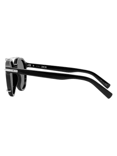 Dior Men's DiorBlackSuit RI 56MM Round Sunglasses - Shiny Black | Thumbnail 6 Dior Men's DiorBlackSuit RI 56MM Round Sunglasses - Shiny Black | Thumbnail 6