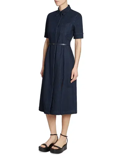 Altuzarra Women's Kieran Denim Midi-Shirtdress | Thumbnail 4 Altuzarra Women's Kieran Denim Midi-Shirtdress | Thumbnail 4