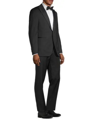 Paul Stuart Men's Wool One-Button Tuxedo | Thumbnail 4 Paul Stuart Men's Wool One-Button Tuxedo | Thumbnail 4