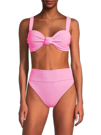 Beach Riot Women's Sophia Ribbed Bikini Top - Prism Pink | Thumbnail 3 Beach Riot Women's Sophia Ribbed Bikini Top - Prism Pink | Thumbnail 3