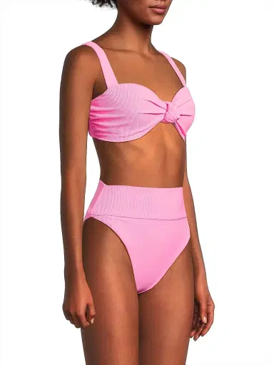 Beach Riot Women's Sophia Ribbed Bikini Top - Prism Pink | Thumbnail 4 Beach Riot Women's Sophia Ribbed Bikini Top - Prism Pink | Thumbnail 4