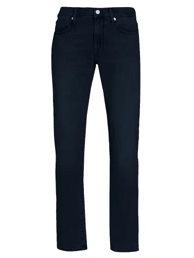 FRAME L'Homme Cotton-Blend Slim-Fit Jeans - Placid | Thumbnail 1 FRAME L'Homme Cotton-Blend Slim-Fit Jeans - Placid | Thumbnail 1