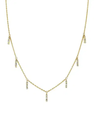 Sydney Evan Women's 14K Yellow Gold & 0.555 TCW Diamond Fringe Necklace - Yellow Gold | Thumbnail 1 Sydney Evan Women's 14K Yellow Gold & 0.555 TCW Diamond Fringe Necklace - Yellow Gold | Thumbnail 1