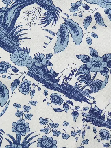 Staud Women's Wells A-Line Dress - China Blue Toile | Thumbnail 7 Staud Women's Wells A-Line Dress - China Blue Toile | Thumbnail 7