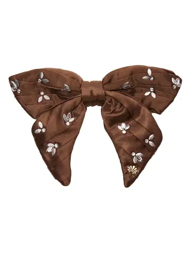 Lele Sadoughi Women's Crystal-Embellished Honeybee Bow Barrette | Thumbnail 1 Lele Sadoughi Women's Crystal-Embellished Honeybee Bow Barrette | Thumbnail 1