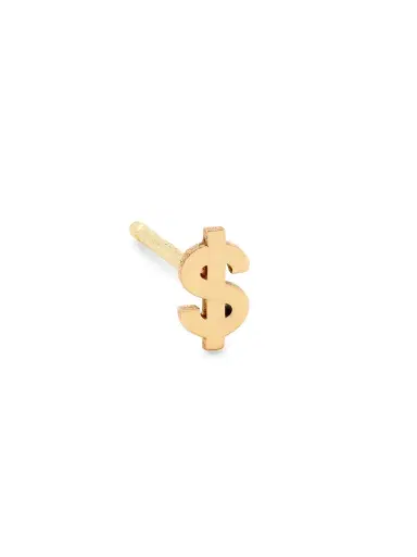 Zoë Chicco Women's Itty Bitty Symbols 14K Yellow Gold Dollar Sign Stud Earring - Yellow Gold | Thumbnail 1 Zoë Chicco Women's Itty Bitty Symbols 14K Yellow Gold Dollar Sign Stud Earring - Yellow Gold | Thumbnail 1