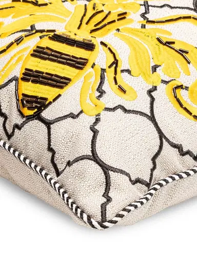 MacKenzie-Childs Queen Bee Outdoor Lumbar Pillow | Thumbnail 3 MacKenzie-Childs Queen Bee Outdoor Lumbar Pillow | Thumbnail 3