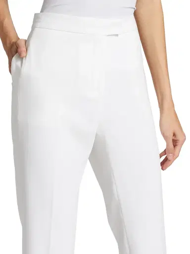 Altuzarra Women's Todd Straight-Leg Crop Pants - Optic White - Size 12 | Thumbnail 6 Altuzarra Women's Todd Straight-Leg Crop Pants - Optic White - Size 12 | Thumbnail 6