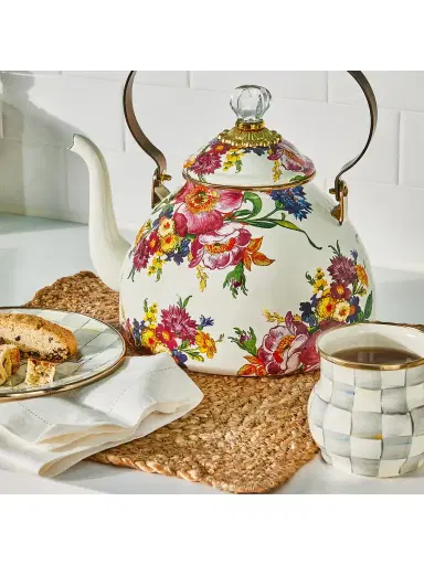 MacKenzie-Childs Sterling Check Enamel Mug | Thumbnail 4 MacKenzie-Childs Sterling Check Enamel Mug | Thumbnail 4
