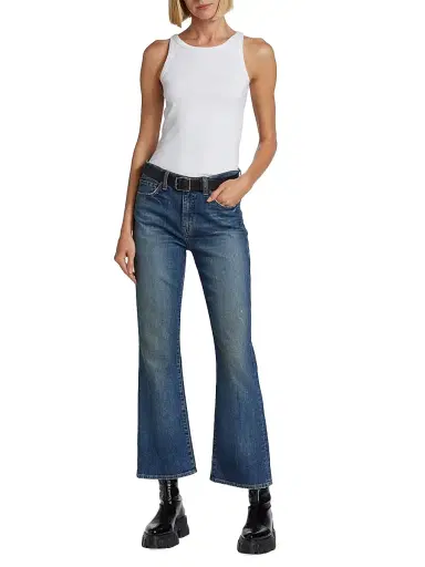 Nili Lotan Women's Bootcut Mid-Rise Jeans - Classic Wash - Size 30 | Thumbnail 2 Nili Lotan Women's Bootcut Mid-Rise Jeans - Classic Wash - Size 30 | Thumbnail 2