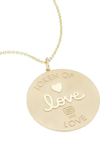Sydney Evan Women's 14K Yellow Gold & Diamond Happy-Face-Coin Pendant Necklace | Thumbnail 4 Sydney Evan Women's 14K Yellow Gold & Diamond Happy-Face-Coin Pendant Necklace | Thumbnail 4