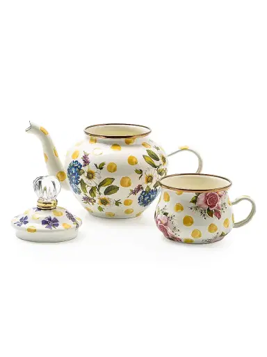 MacKenzie-Childs Wildflowers Enamel High Tea 2-Piece Teapot & Teacup Set | Thumbnail 2 MacKenzie-Childs Wildflowers Enamel High Tea 2-Piece Teapot & Teacup Set | Thumbnail 2